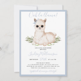 Invitación Baby Shower de llamada azul