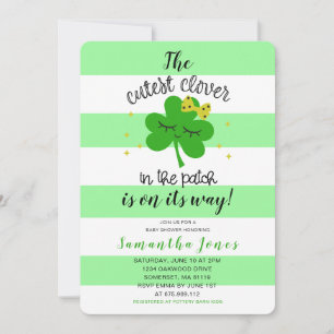 Invitación Baby Shower de los enamorados del Día de San Patri