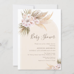Invitación Baby Shower de los tonos cálidos del ar