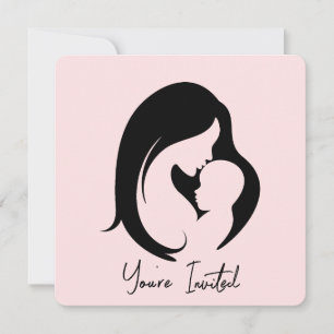 Invitación Baby Shower de madre e hijo