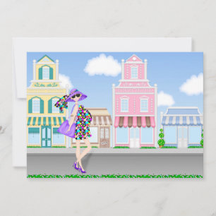 Invitación Baby Shower de mamá embarazada de compr