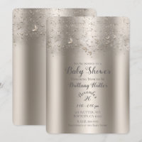 Baby Shower de mariposa con chispa de champán