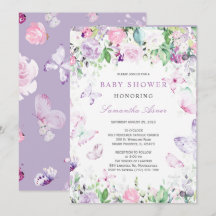 Baby Shower de Mariposa Morada 