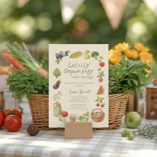 Invitación Baby Shower de Mercadillo de Productores Locales