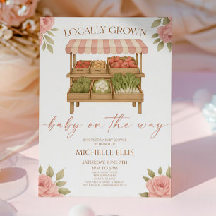 Invitación Baby Shower de mercado de cría local de bebés