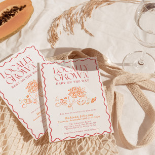 Invitación Baby Shower de mercado de cría local de bebés