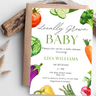 Invitación Baby Shower de mercado de cría local de bebés
