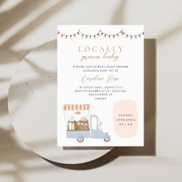 Invitación Baby Shower de Mercado de Granjero de Crecimiento