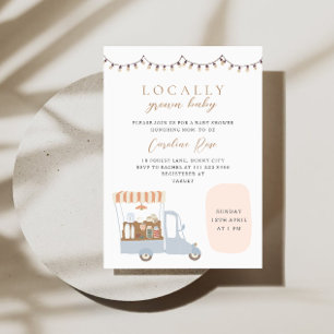 Invitación Baby Shower de Mercado de Granjero de Crecimiento