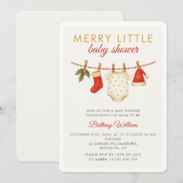 Invitación Baby Shower de Merry Little Baby Clothesline