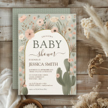 Baby Shower de Moda del desierto
