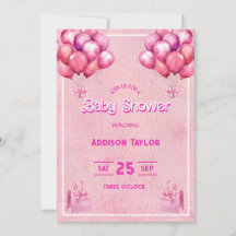 Baby Shower de moda Hot Pink Barbiedoll
