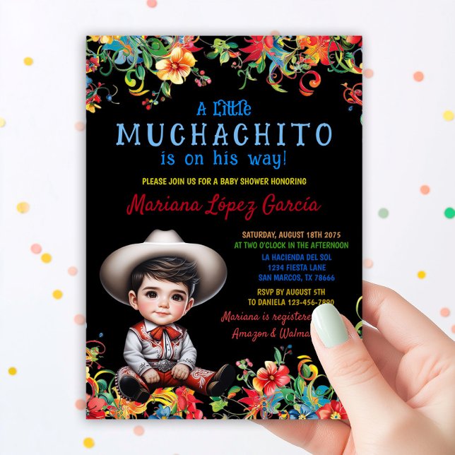 Invitación Baby Shower de Muchachito Charro (Subido por el creador)
