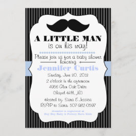 Invitación Baby Shower de Mustache Little Man