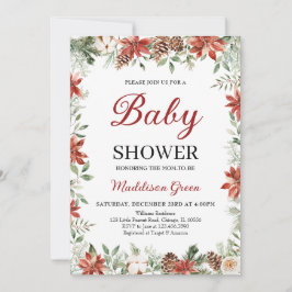 Invitación Baby Shower de navidades