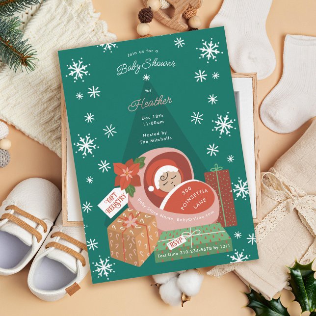 Invitación Baby Shower de navidades (Subido por el creador)