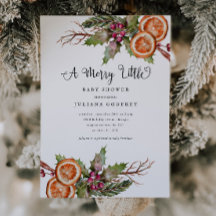 Baby Shower de navidades | Botánica de invierno