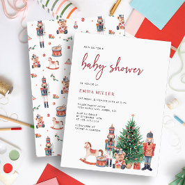 Invitación Baby Shower de Navidades de vacaciones