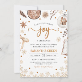 Invitación Baby Shower de Navidades rusos