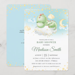 Invitación Baby Shower de niño pequeño y durmiente pequeño di