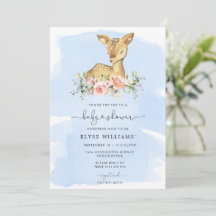 Invitación Baby Shower de Oh Deer Blue Boy