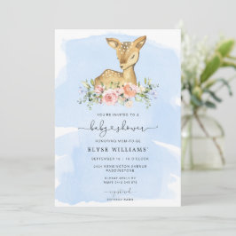 Invitación Baby Shower de Oh Deer Blue Boy