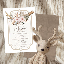 Invitación Baby Shower de Oh Deer Woodland - Boho