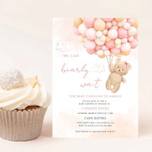 Baby Shower de Osito de Peluche Rosa