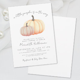 Invitación Baby Shower de Otoño de Calabaza