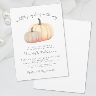 Invitación Baby Shower de Otoño de Calabaza