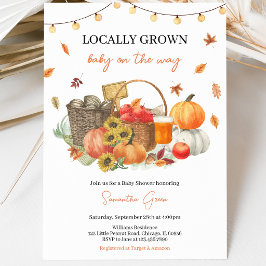 Invitación Baby Shower de Otoño de Producción Local