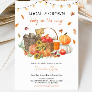 Invitación Baby Shower de Otoño de Producción Local
