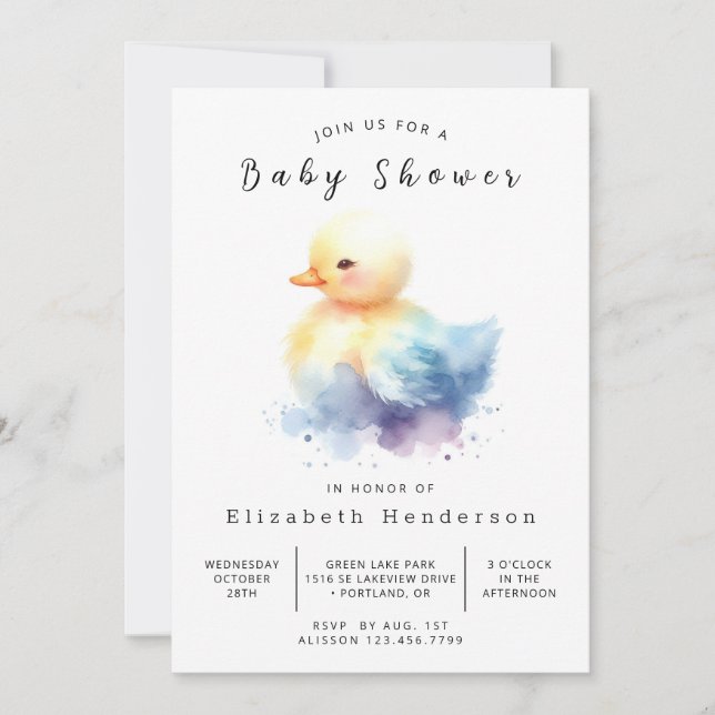 Invitación Baby Shower de pack editable ruso (Anverso)