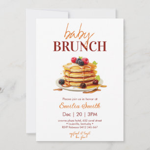 Invitación Baby Shower de Pancake