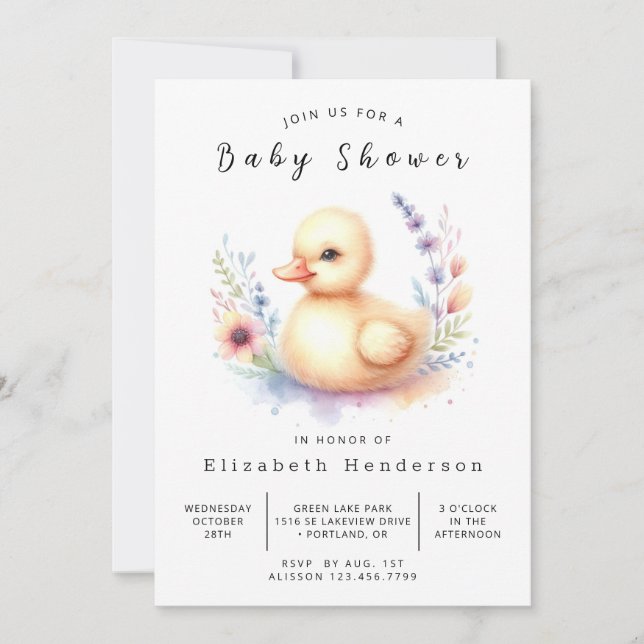 Invitación Baby Shower de paque editable para moda (Anverso)