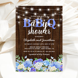 Invitación Baby Shower de Parejas BBQ Bebé | Niño Baile de BB