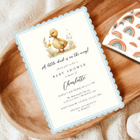 Baby Shower de pato azul pato pato pasto