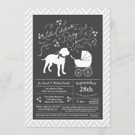 Invitación Baby Shower de perro embrujado