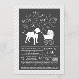 Invitación Baby Shower de perro embrujado