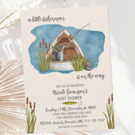 Invitación Baby Shower de pescadores pequeños