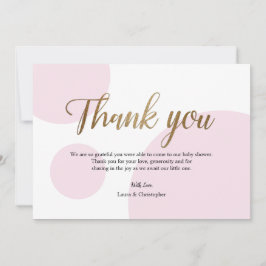 Invitación Baby Shower de Pink Gold Polkadot