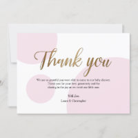 Baby Shower de Pink Gold Polkadot