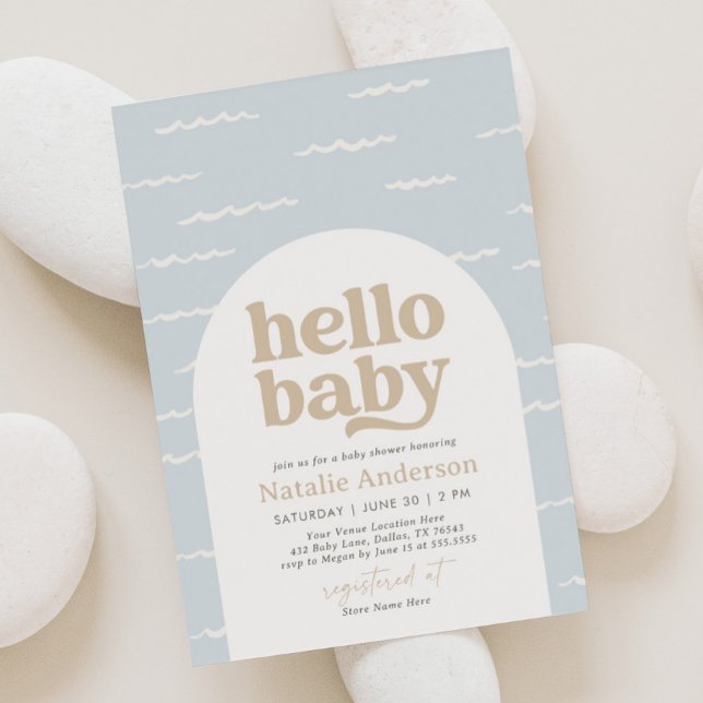Invitación Baby Shower de playa (Subido por el creador)