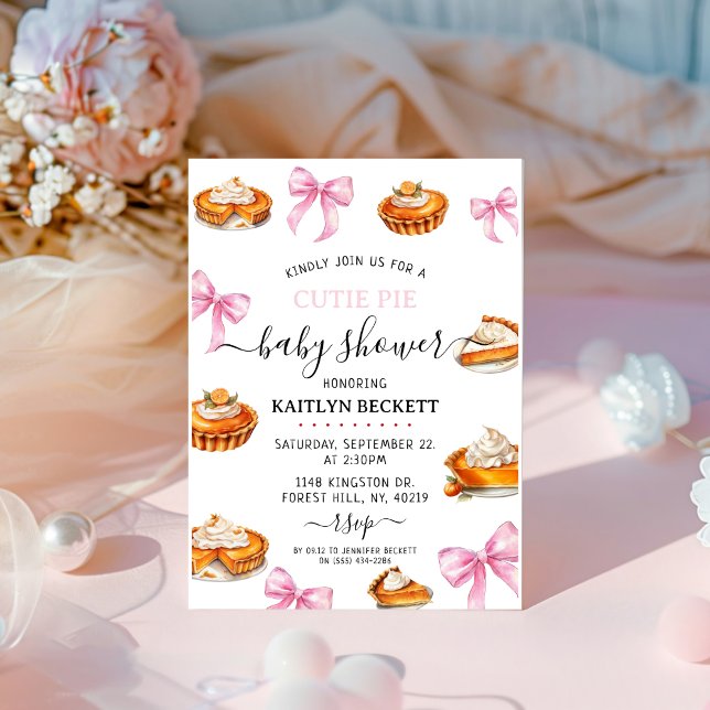 Invitación Baby Shower de plegado rosado (Subido por el creador)