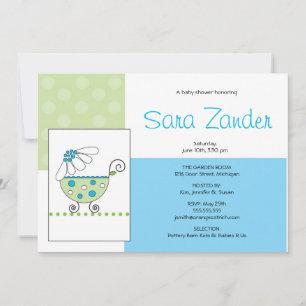 Invitación Baby Shower de portadora de margarita b