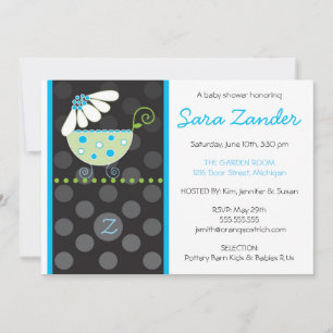 Invitación Baby Shower de portadora de margarita b