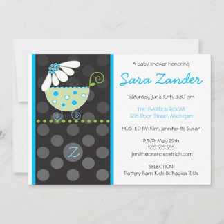 Invitación Baby Shower de portadora de margarita b