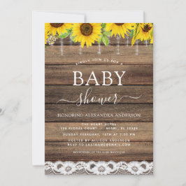 Invitación Baby Shower de presupuesto Rústico de la Granja de