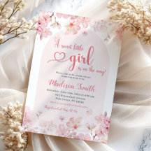 Baby Shower de primavera de cerezo rosado Sakura C