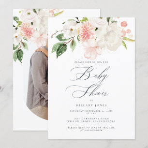 Invitación Baby Shower de primavera de jardín flor